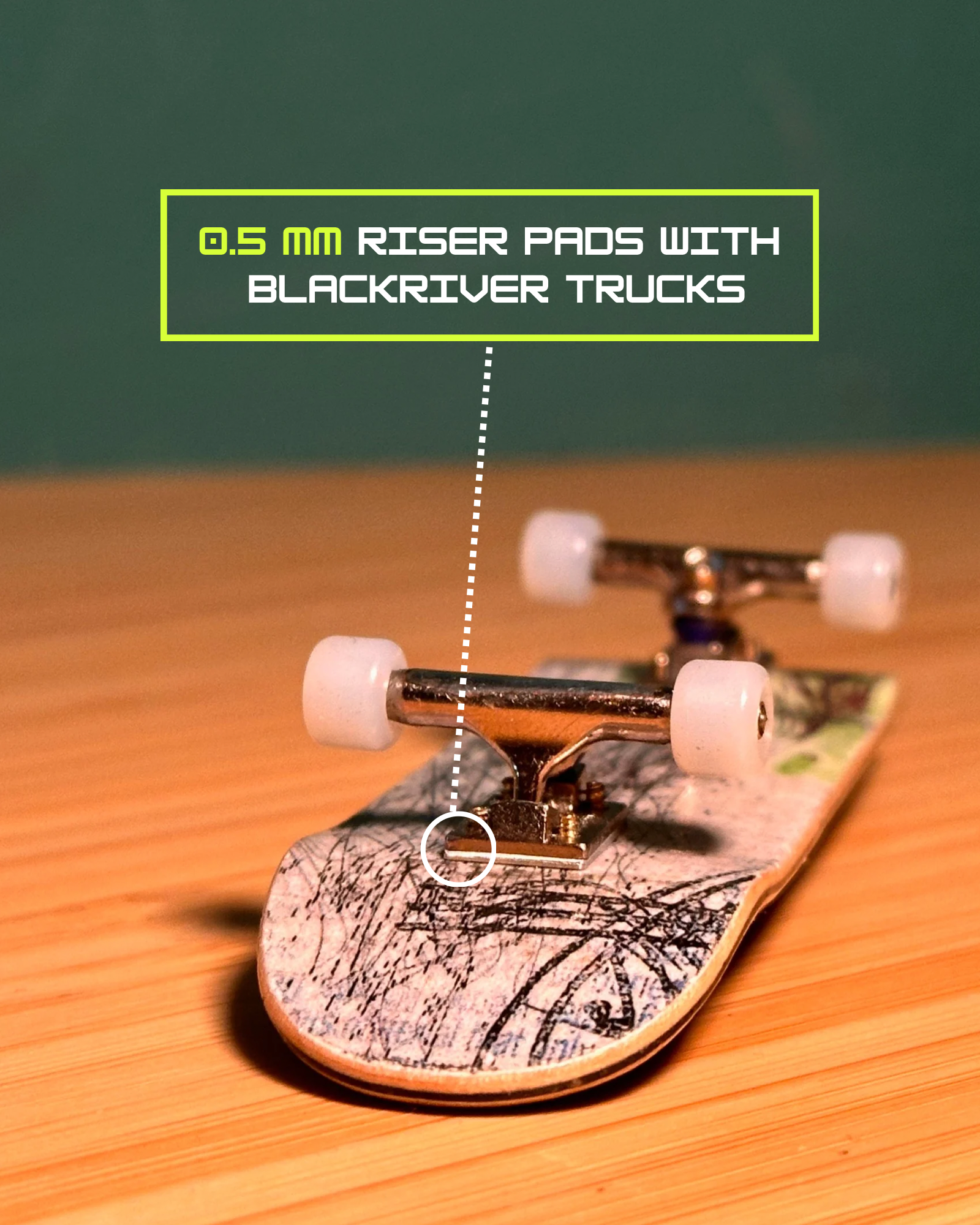 Metal Riser Pads (Fingerboard)